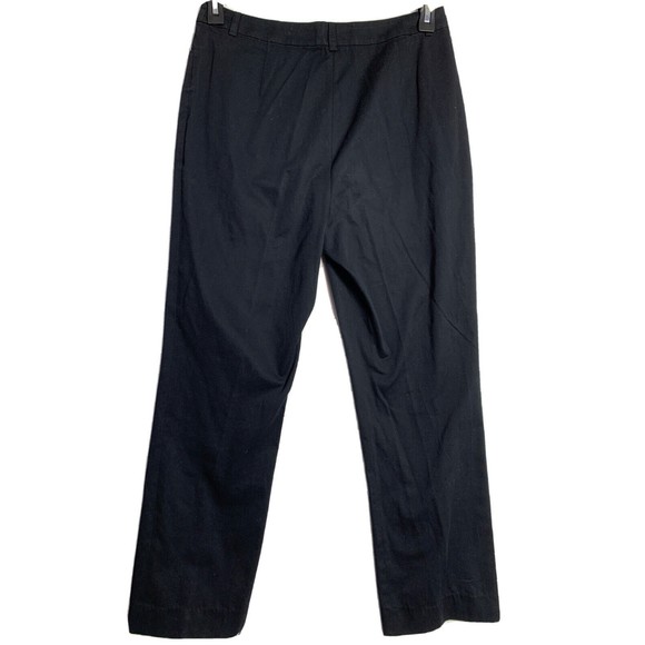 ESCADA VTG Designer Sport Pants Black Casual Silk Cotton Wide Leg Womens 38 XL - Picture 4 of 16